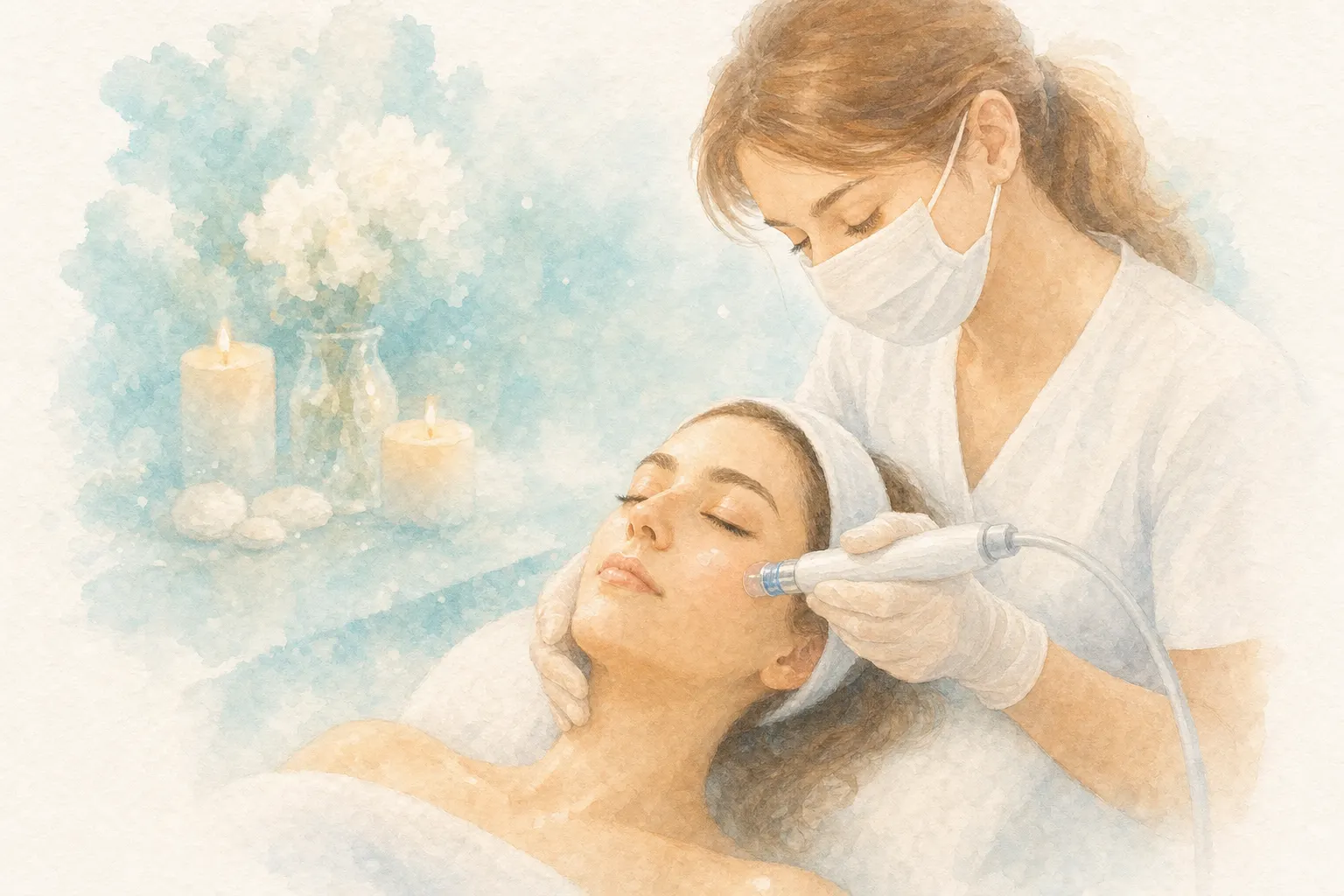 Microdermabrasion diamond-tip facial treatment at Alizay Spa in Ashburn, VA